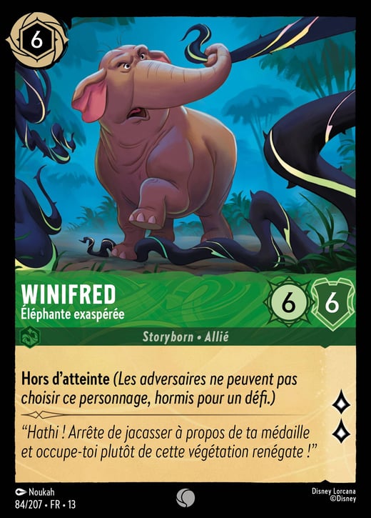 Winifred - Éléphante exaspérée 84/207 — Attack of the Vine!