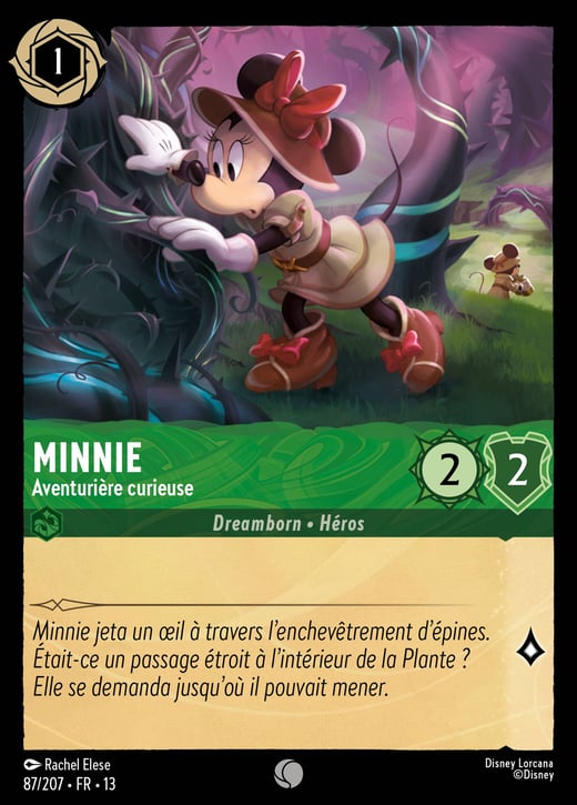 Minnie Mouse - Curious Adventurer 87/207 — Attack of the Vine!