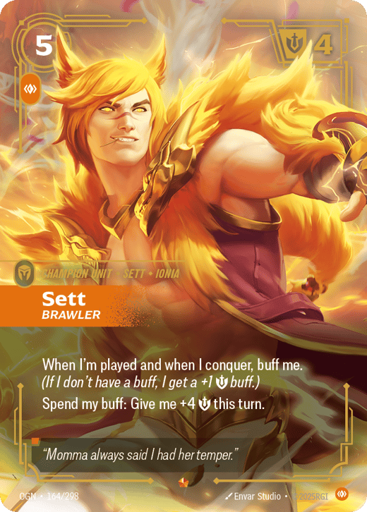 Sett, Brawler OGN-164/298 — Origins