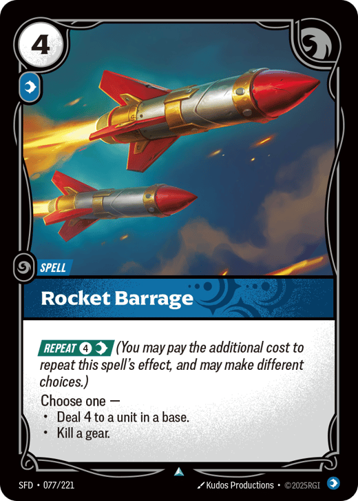 Rocket Barrage SFD-077/221 — Spiritforged