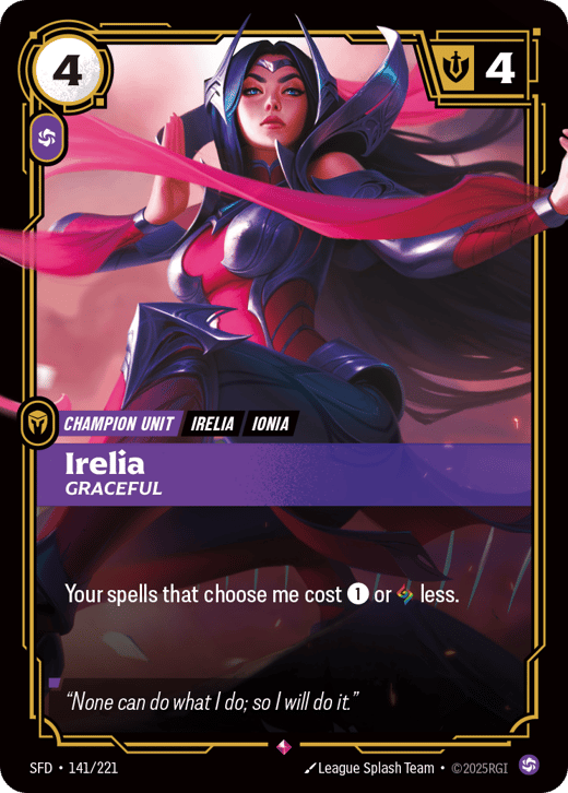 Irelia, Gracieuse SFD-141/221 — Spiritforged