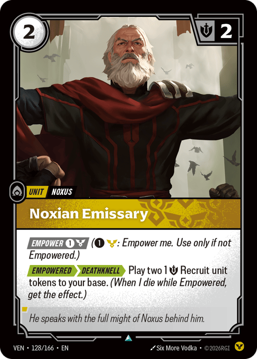 Noxian Emissary VEN-128/166 — Vendetta