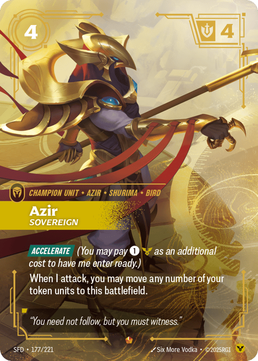 Azir, Empereur SFD-177/221 — Spiritforged