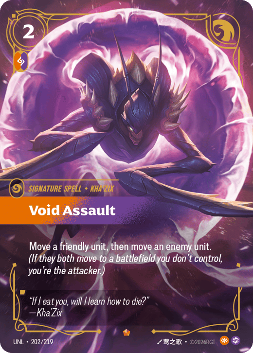 Assaut du Néant UNL-202/219 — Unleashed