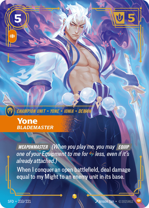 Yone, Maître épéiste SFD-233/221 — Spiritforged