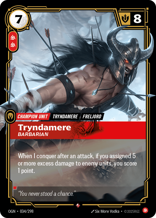 Tryndamere, Barbare OGN-034/298 — Origins