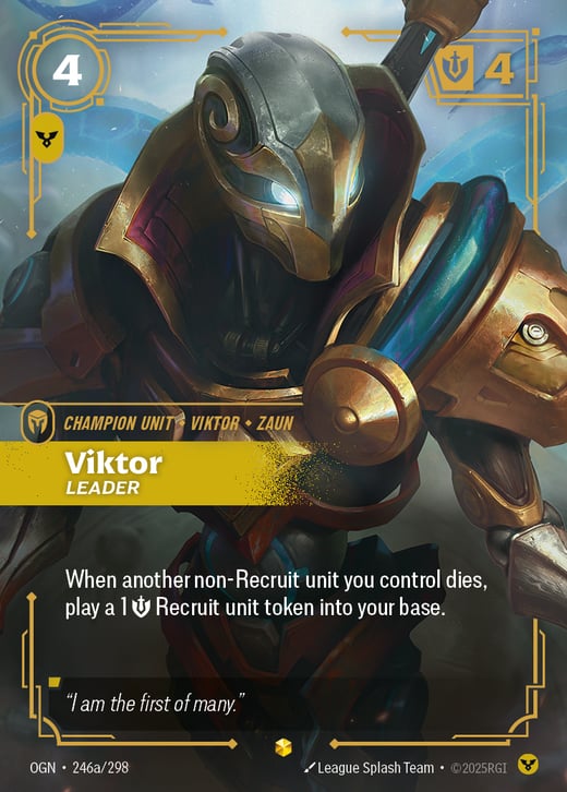 Viktor, Leader OGN-246a/298 — Origins