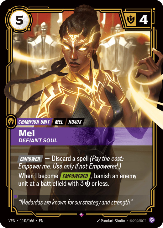Mel, Defiant Soul VEN-110/166 — Vendetta