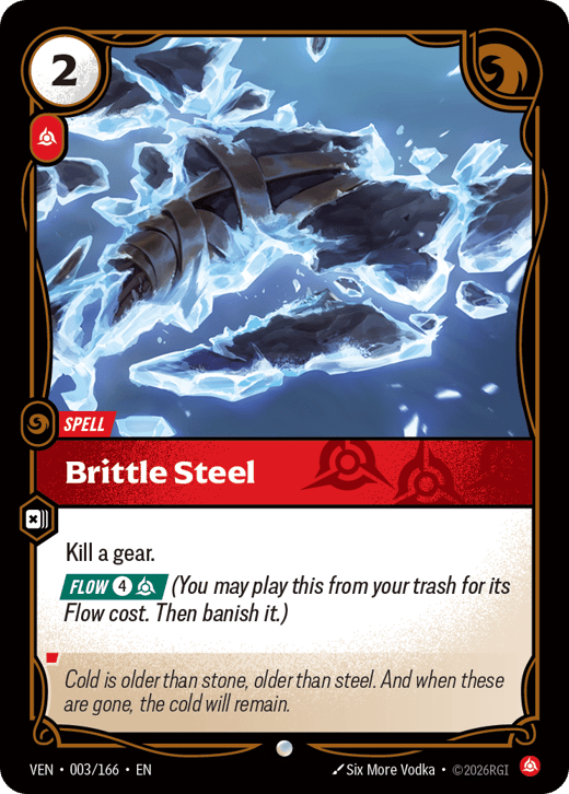 Brittle Steel VEN-003/166 — Vendetta