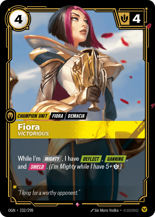 Fiora, Victorieuse OGN-232/298 — Origins