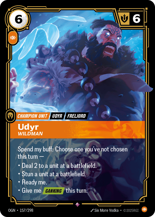 Udyr, Sauvage OGN-157/298 — Origins