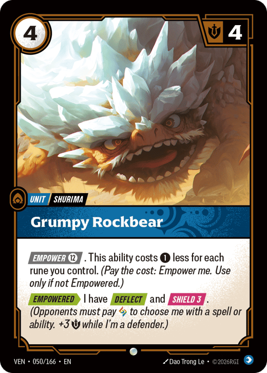 Grumpy Rockbear VEN-050/166 — Vendetta