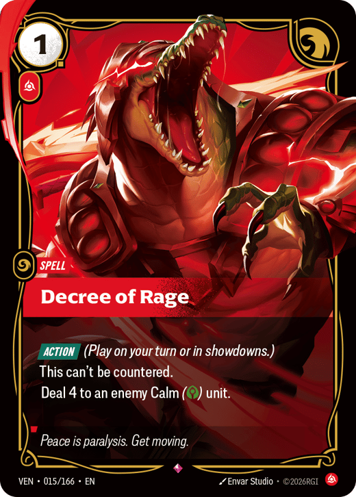 Decree of Rage VEN-015/166 — Vendetta