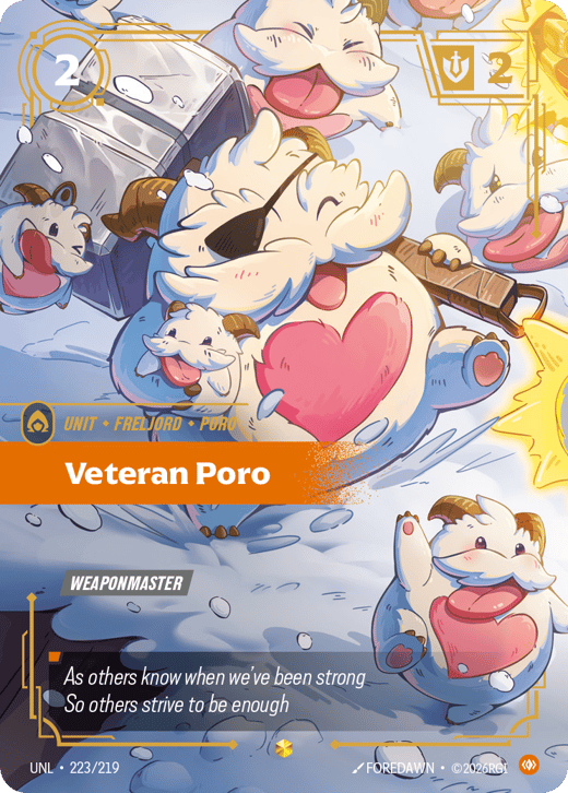 Poro vétéran UNL-223/219 — Unleashed