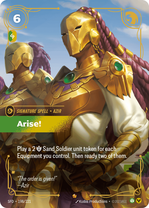 Arise! SFD-198/221 — Spiritforged