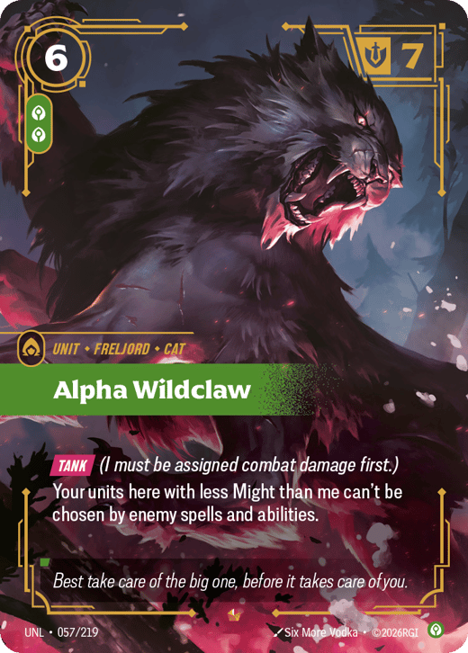 Alpha Wildclaw UNL-057/219 — Unleashed