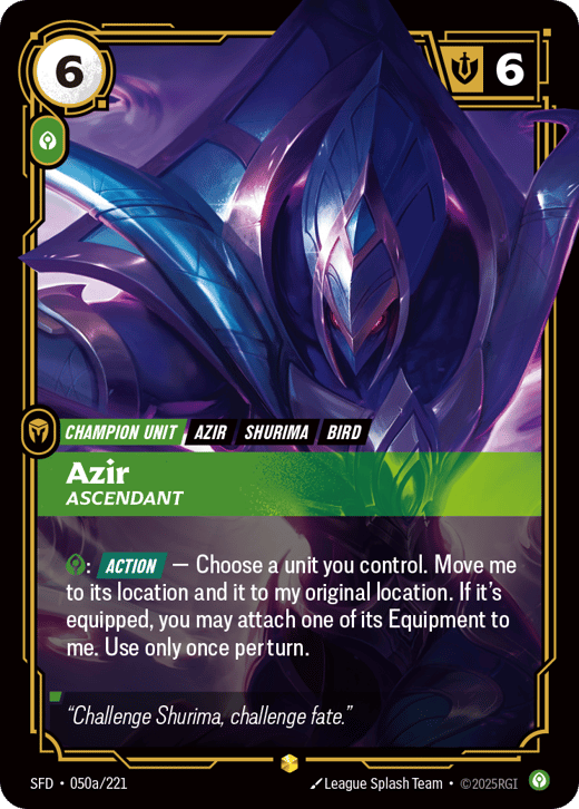 Azir, Transfiguré SFD-050a/221 — Spiritforged