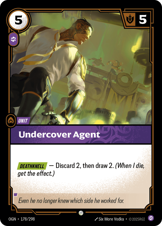 Agent infiltré OGN-178/298 — Origins