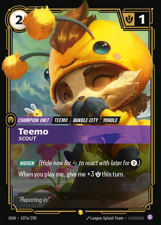 Teemo, Scout OGN-197a/298 — Origins