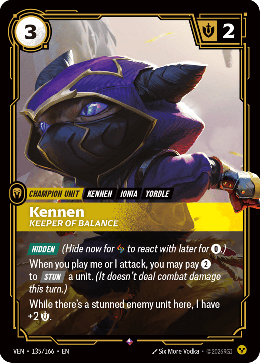 Kennen, Keeper of Balance VEN-135/166 — Vendetta