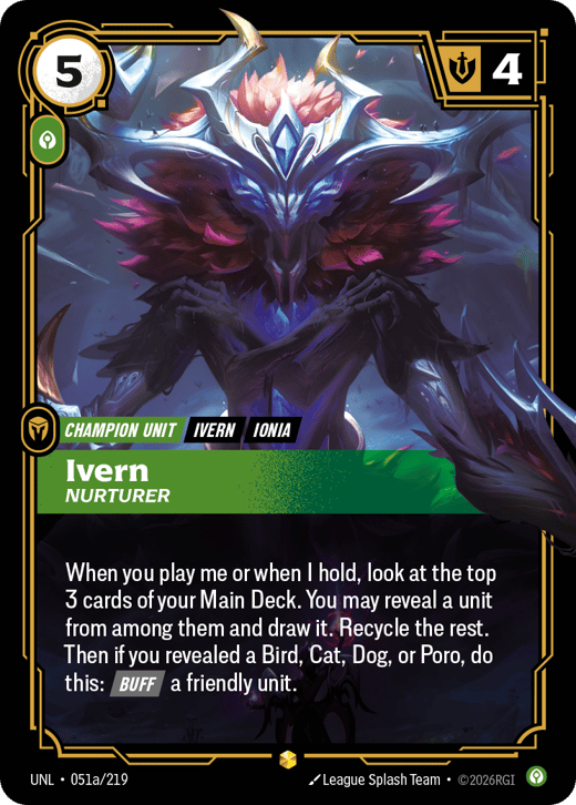 Ivern, Nurturer UNL-051a/219 — Unleashed