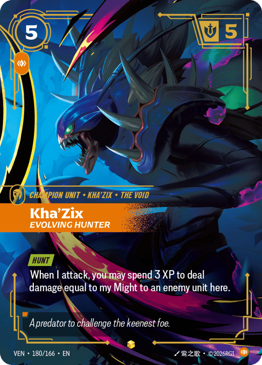 Kha'Zix, Evolving Hunter VEN-180/166 — Vendetta