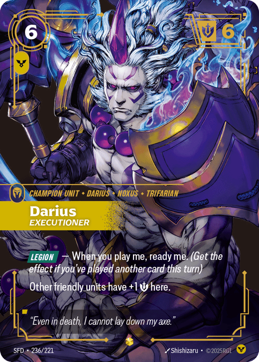Darius, Executioner SFD-236/221 — Spiritforged