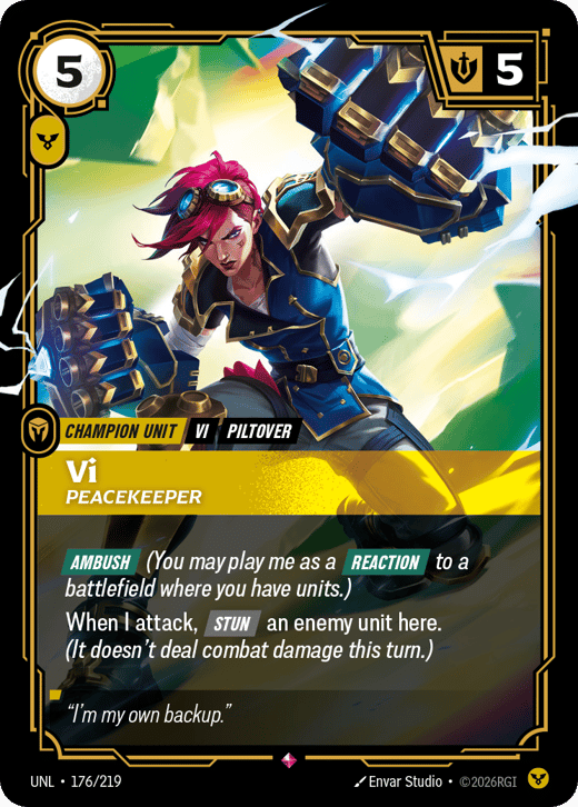 Vi, Pacificatrice UNL-176/219 — Unleashed