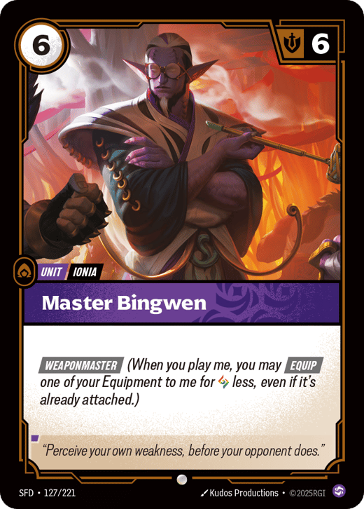 Maître Bingwen SFD-127/221 — Spiritforged