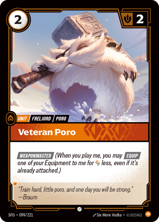 Poro vétéran SFD-099/221 — Spiritforged