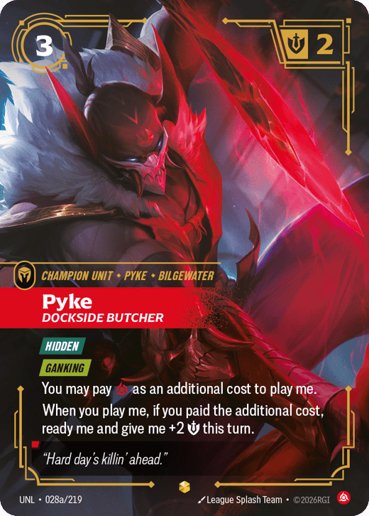 Pyke, Dockside Butcher UNL-028a/219 — Unleashed