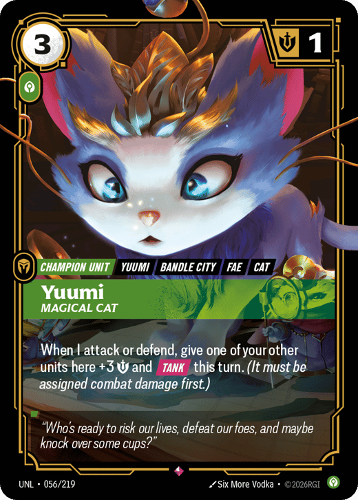 Yuumi, Magical Cat UNL-056/219 — Unleashed