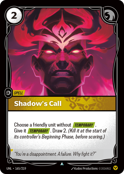 Appel des ombres UNL-165/219 — Unleashed