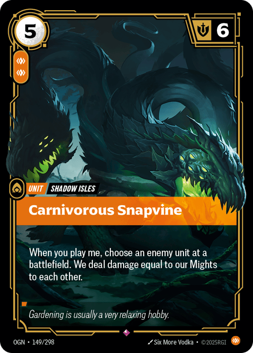 Carnivorous Snapvine OGN-149/298 — Origins