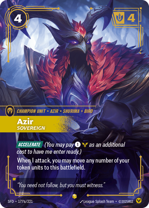 Azir, Empereur SFD-177a/221 — Spiritforged