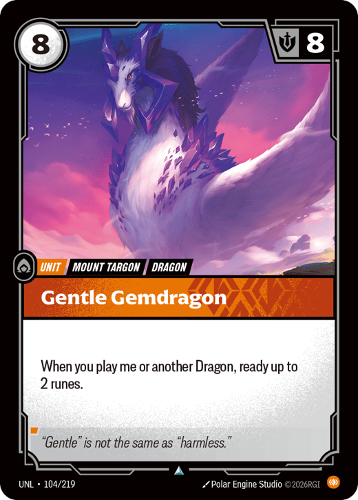 Dragon cristallin UNL-104/219 — Unleashed