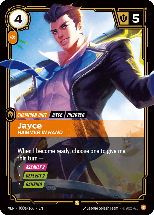 Jayce, Hammer in Hand VEN-088a/166 — Vendetta