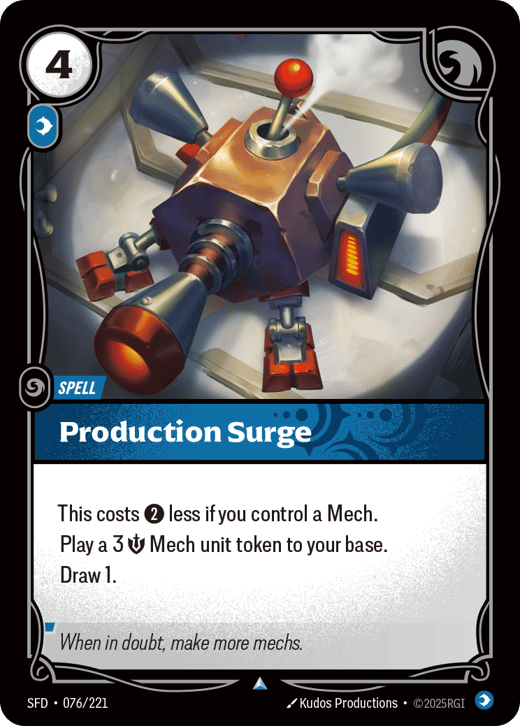 Production Surge SFD-076/221 — Spiritforged