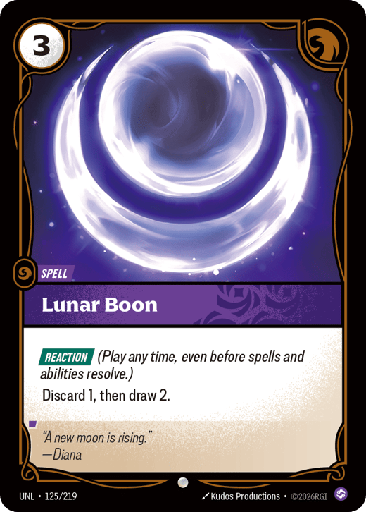 Lunar Boon UNL-125/219 — Unleashed