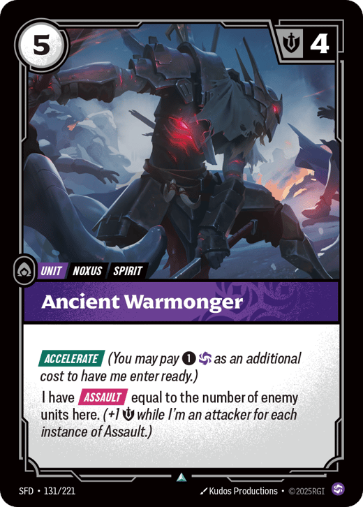 Ancient Warmonger SFD-131/221 — Spiritforged