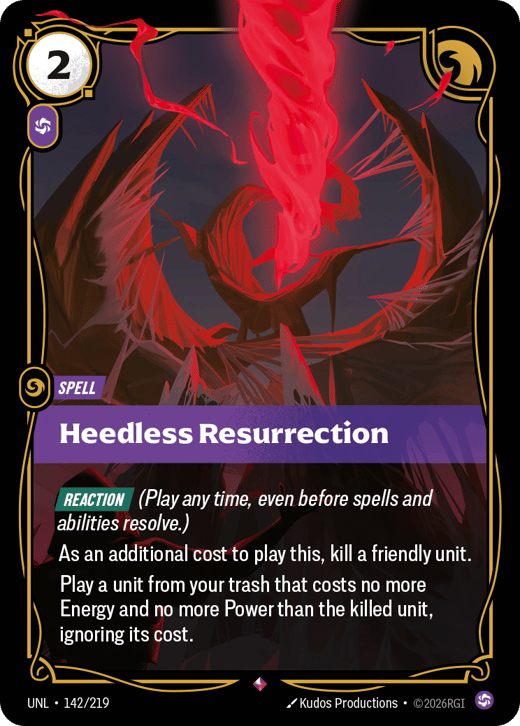Résurrection insensée UNL-142/219 — Unleashed