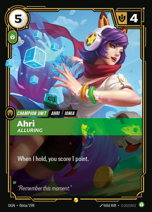 Ahri, Charmeuse OGN-066a/298 — Origins