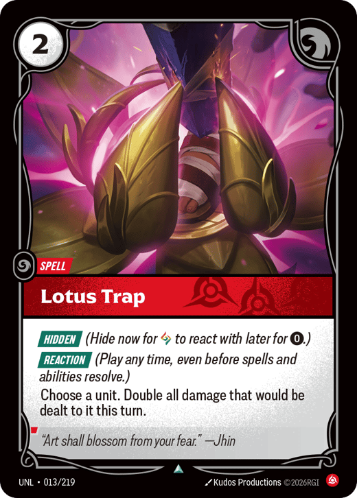 Lotus Trap UNL-013/219 — Unleashed