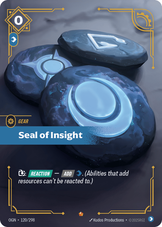 Seal of Insight OGN-120/298 — Origins
