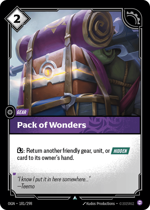 Bagages merveilleux OGN-181/298 — Origins