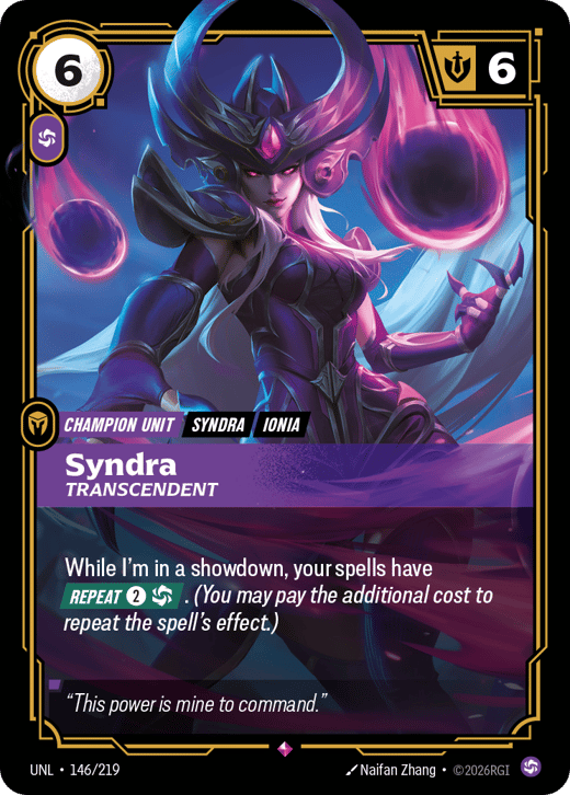 Syndra, Transcendante UNL-146/219 — Unleashed