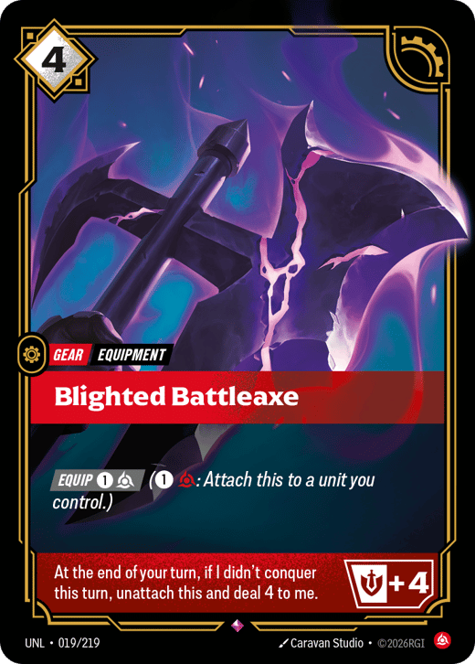 Blighted Battleaxe UNL-019/219 — Unleashed