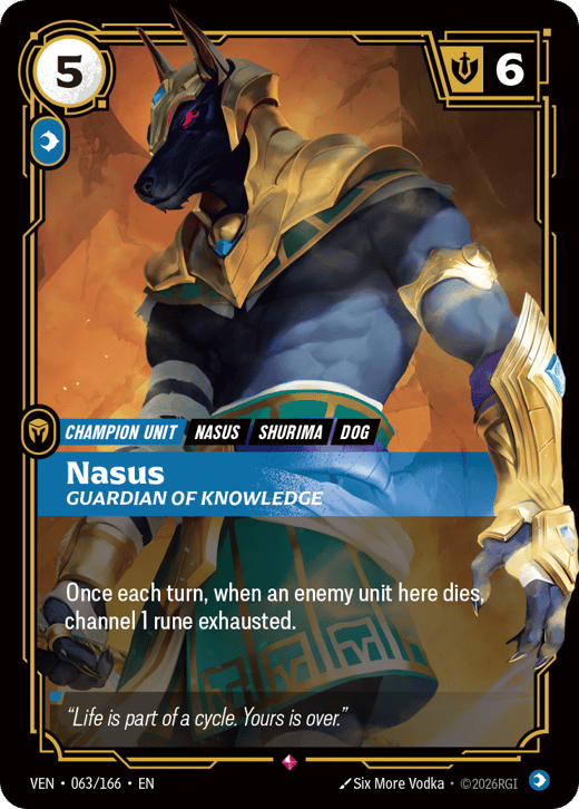 Nasus, Guardian of Knowledge VEN-063/166 — Vendetta
