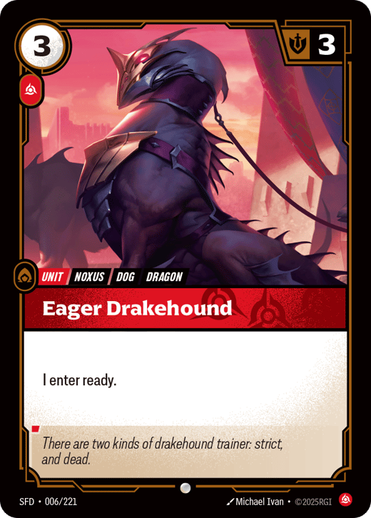 Chien-dragon aux aguets SFD-006/221 — Spiritforged