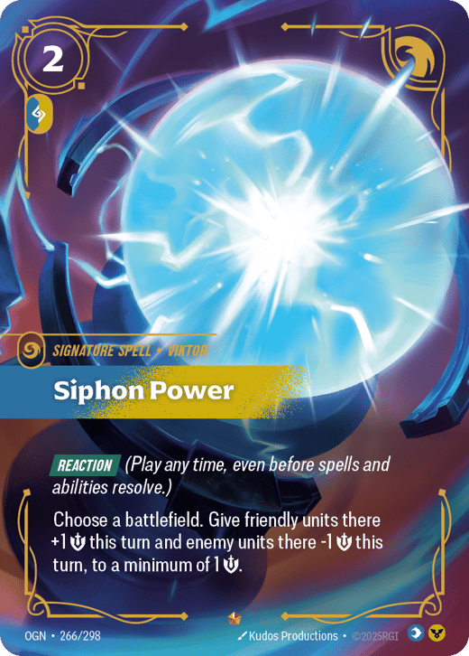 Siphonnage OGN-266/298 — Origins